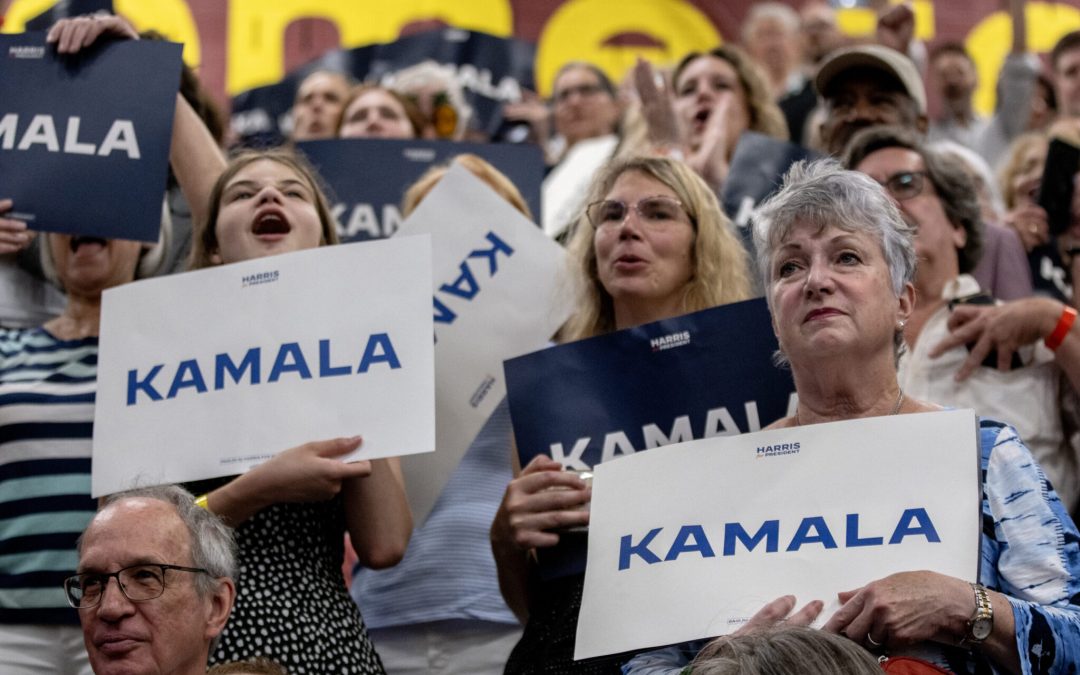 Kamala Harris seizes the arena in a week of historic turn around